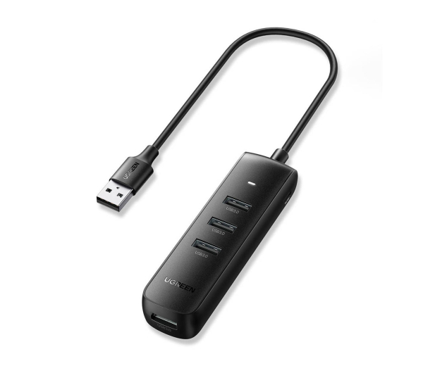 UGREEN Adapter 4w1 CM416 Hub USB do 4x USB 0.25m czarny - 1488894 - zdjęcie
